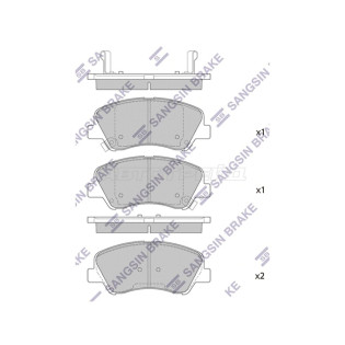 Колодки тормозные перед HYUNDAI SOLARIS 10-/CRETA 15-/KIA RIO 10- SANGSIN BRAKE