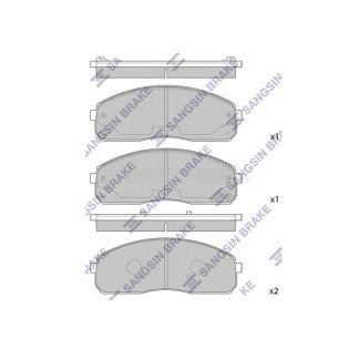 Колодки тормозные перед KIA BONGO III 03- HI-Q/SANGSIN BRAKE
