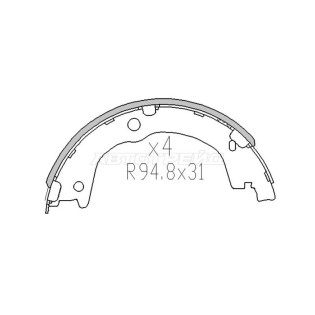 Колодки тормозные зад KIA SORENTO 06-/HYUNDAI SANTA FE 06- SAT