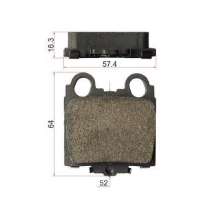 Колодки тормозные зад TOYOTA MARK2/PROGRES/VEROSSA 00- SAT