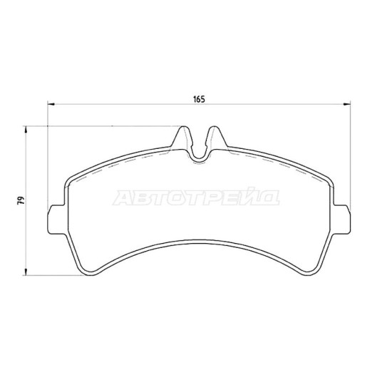 Колодки тормозные задн MERCEDES SPRINTER 06- 4,6-T BREMBO