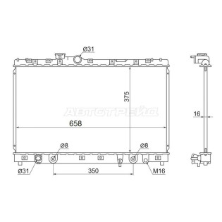 Радиатор Lexus IS200 98-05 / IS300 99-05 / Toyota Altezza 98-05 KOYO