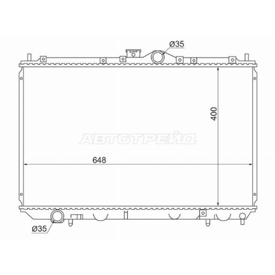 Радиатор MITSUBISHI CARISMA 1.6 4G92 96- MT SAT