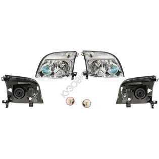 Фары Ниссан Х Трейл Nissan X-Trail T30 (2001-2006) комплект 2 штуки левая и правая TYC высокое качество