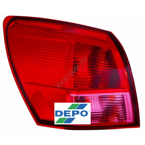 Фонарь левый задний в крыло Nissan Qashqai j10 (2007-2009) DEPO