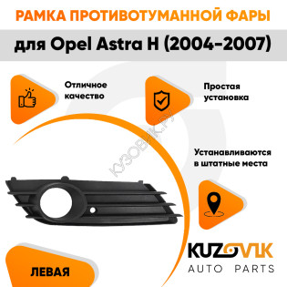 Рамка противотуманной фары правая Opel Astra H (2004-2007) дорестайлинг KUZOVIK Рамка противотуманной фары правая Opel Astra H (2004-2007) дорестайлинг KUZOVIK