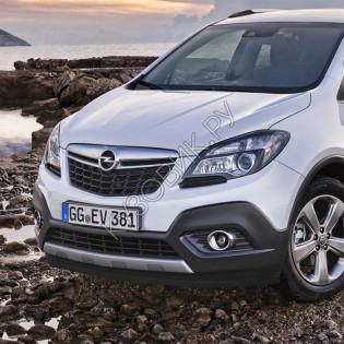Бампер передний в цвет кузова Opel Mokka (2012-2016) в сборе верхняя и нижняя часть Бампер передний в цвет кузова Opel Mokka (2012-2016) в сборе верхняя и нижняя часть