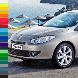 Бампер передний в цвет кузова Renault Fluence (2009-2013) Бампер передний в цвет кузова Renault Fluence (2009-2013)