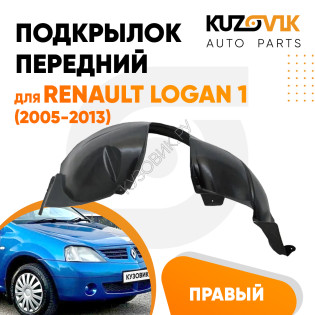 Подкрылок передний правый Renault Logan 1 (2005-2013) KUZOVIK Подкрылок передний правый Renault Logan 1 (2005-2013) KUZOVIK